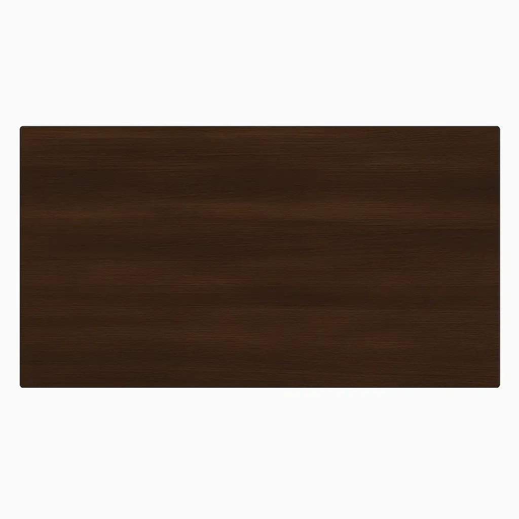 Modern Dark Wood Study/Office Desk with Built-In Footrest ErgoEdge