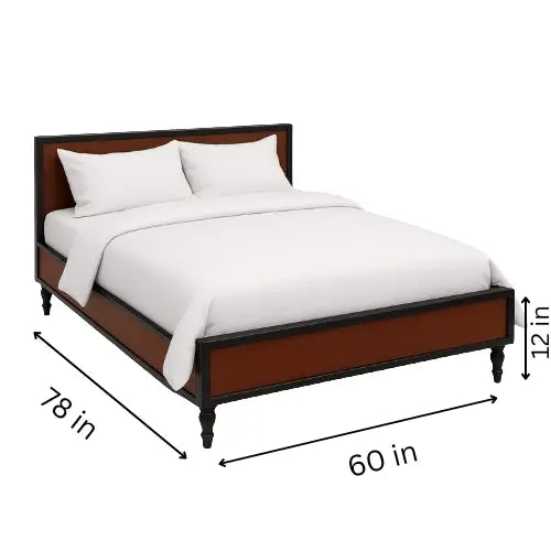 Modern Wooden Platform Bed - Queen Size (78*60inch) ErgoEdge