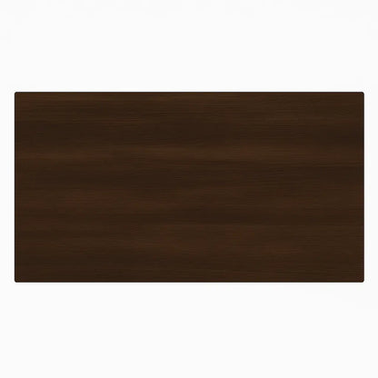 Modern Dark Wood Study/Office Desk with Built-In Footrest ErgoEdge